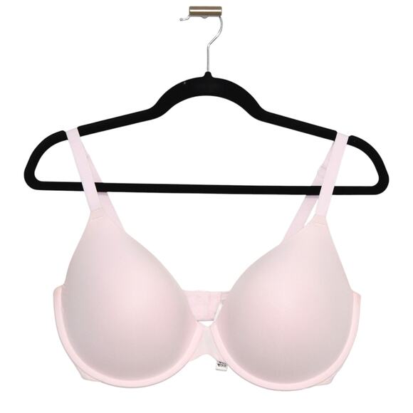VS PINK Wear Everywhere Lightly Lined Full Coverage T-Shirt Bra 38DD Pink Tulip - Picture 1 of 3